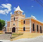 Vista externa da Igreja Matriz de Laje Grande